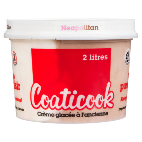 Coaticook Old-Fashioned Ice Cream Neapolitan 2 L