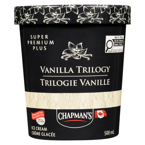 Chapman's Super Premium Plus Ice Cream Vanilla Trilogy 500 ml