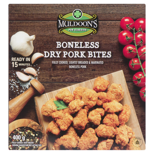 Muldoon's Pub Frozen Classics Dry Boneless Pork Bites 400 g