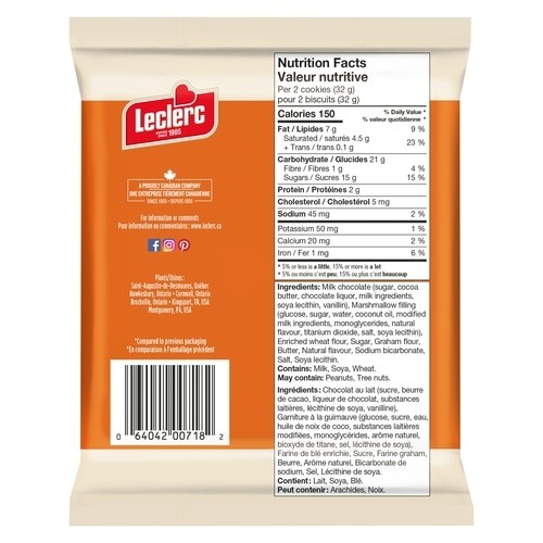 Leclerc Celebration Milk Chocolate Coated Cookies S'Mores Style Truffle 240 g