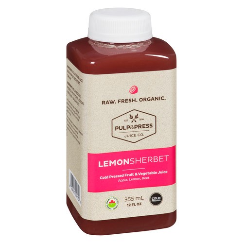 Pulp & Press Juice Cold Pressed Juice Lemon Sherbet 355 ml