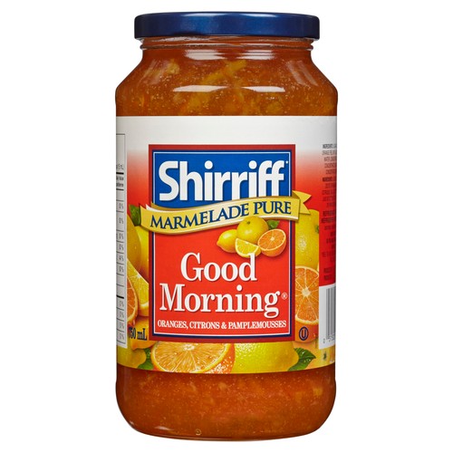 Shirriff Pure Marmalade Jam Good Morning Orange, Lemon & Grapefruit 750 mL