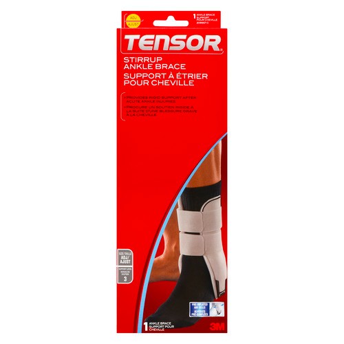Tensor Stirrup Ankle Brace Adjustable Grey 1 Count