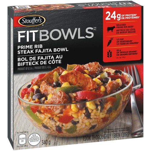 Stouffer's Frozen Steak Fajita Fit Bowl 340 g