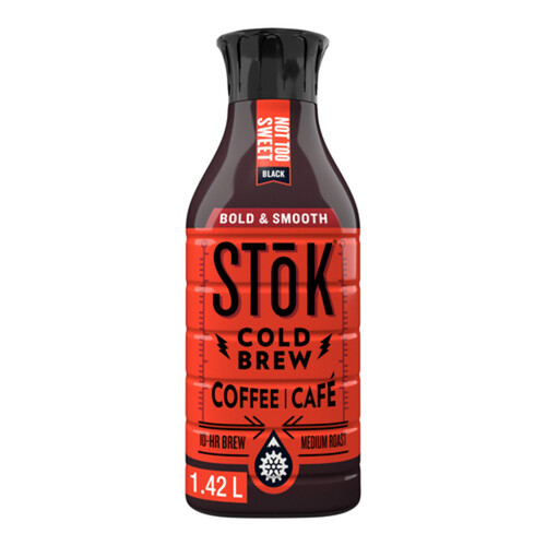 Stok Cold Brew Coffee Black Lightly Sweetened 1.42 L