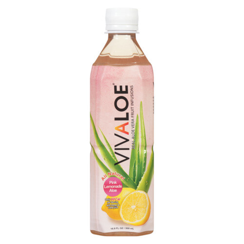 Vivaloe  Juice Pink Lemonade 500 ml (bottle)