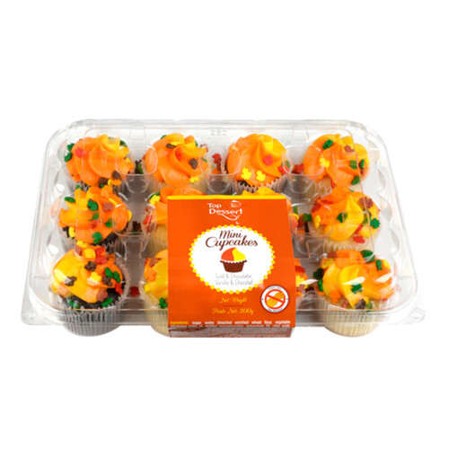 Top Dessert Mini Cupcakes Fall Assorted 12PK 300 g (Frozen)