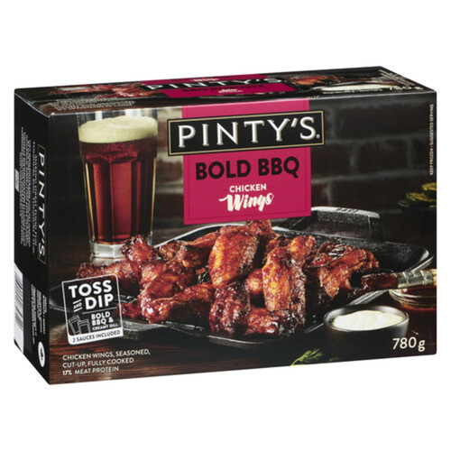 Pinty's  Frozen Chicken Wings Bold BBQ 780 g