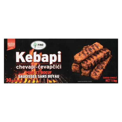 Fino Fine Foods Kebapi Sausages Pork Beef Skinless 1 kg (frozen)