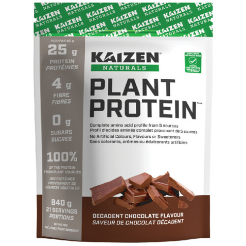 Kaizen Naturals Plant Protein Supplement Decadent Chocolate 840 g