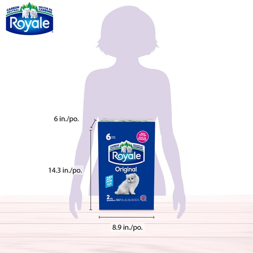 Royale Original Facial Tissue 2 Ply 6 Boxes x 126 Sheets