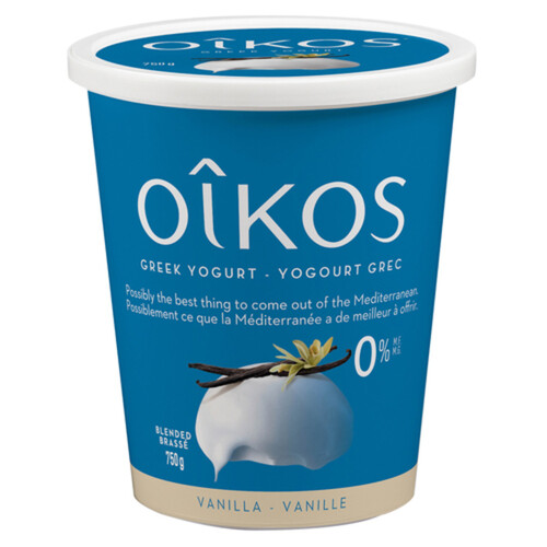 Oikos Fat-Free 0% Greek Yogurt Vanilla 750 g