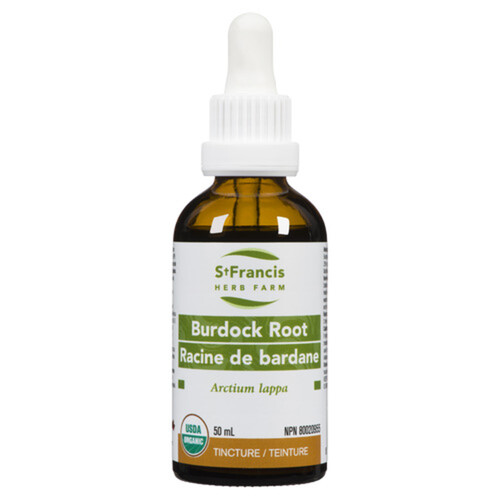 St. Francis Herb Farm Organic Natural Remedies Tincture Burdock Root 50 ml