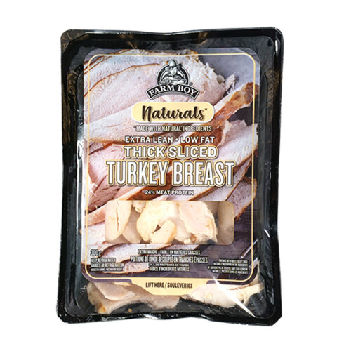 Farm Boy Thick Sliced Turkey Breast Naturals 300 g