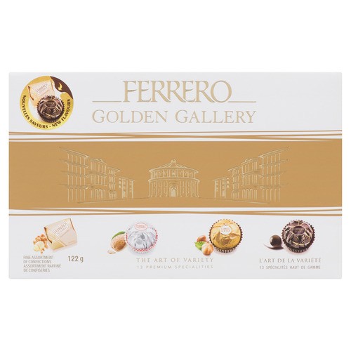 Ferrero Rocher Golden Gallery Chocolates Assortment 122 g