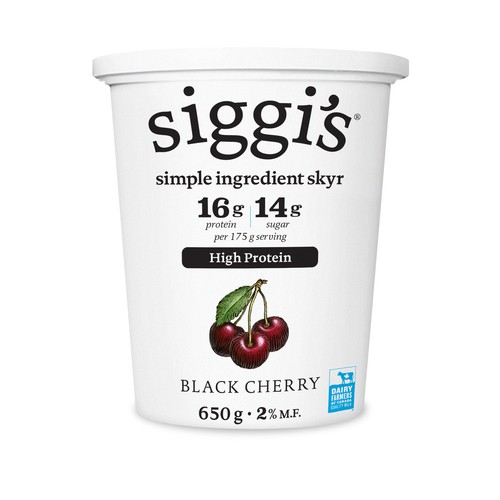 Siggi's Skyr 2% Yogurt Black Cherry 650 g