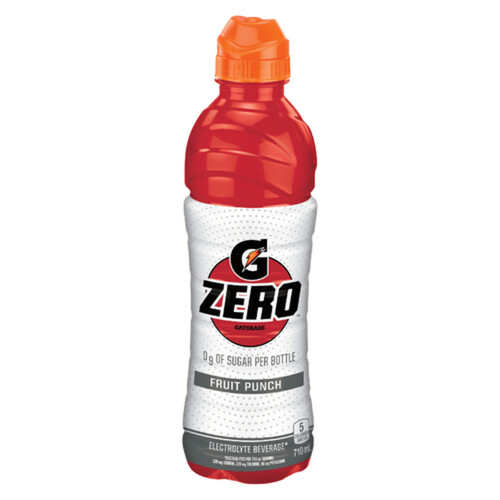 Gatorade G Zero Sports Drink Fruit Punch 710 ml (bottle)