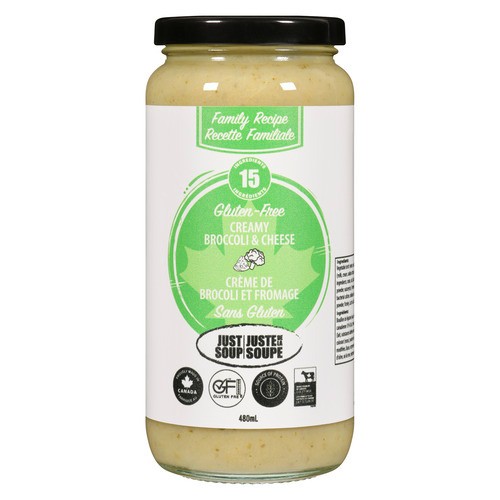 Just Soup Gluten-Free Soup Creamy Broccoli & Cheese 480 ml