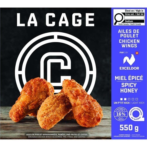 La Cage Frozen Chicken Wings Spicy Honey 550 g