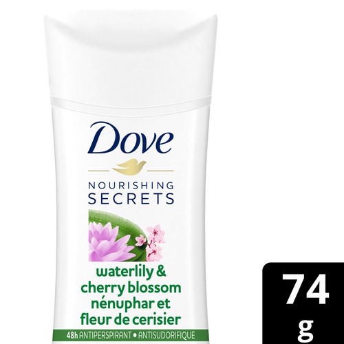 Dove Nourishing Secrets Antiperspirant Stick For Women Waterlily & Cherry Blossom 74 g