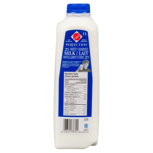 Perfection 2% Milk Partly Skimmed 1 L