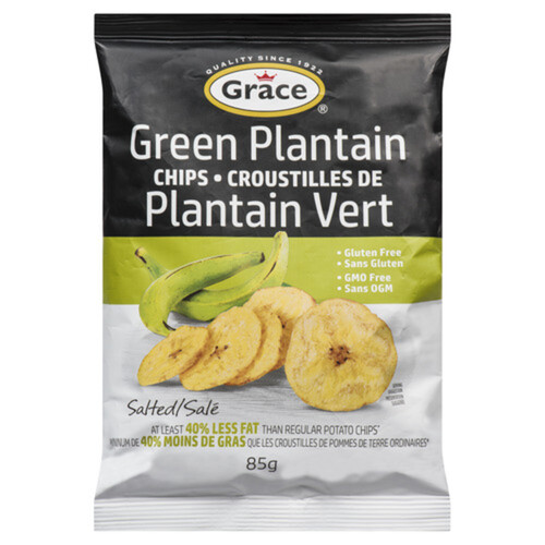 Grace Gluten-Free Green Plantain Chips Salted 85 g