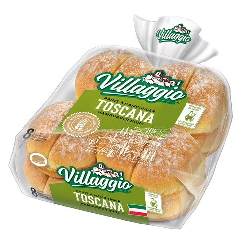 Villaggio Hamburger Buns Toscana Extra Soft 8 x 66 g
