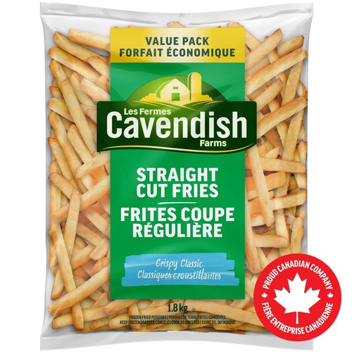 Cavendish Farms Crispy Classic Straight Cut Fries Value Pack 1.8 kg