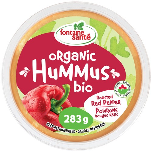 Fontaine Sante Organic Hummus Roasted Red Pepper 283 g