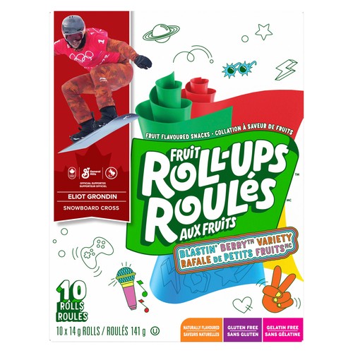 Betty Crocker Gluten-Free Fruit Roll-Ups Snacks Blastin' Berry Variety Pack 141 g