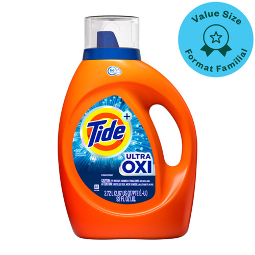 Tide Ultra Oxi Liquid Laundry Detergent 59 Loads Value Size 2.72 L