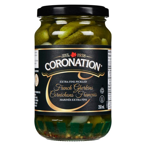 Coronation Extra Fine Pickled French Gherkins 350 ml