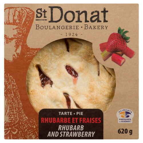 Boulangerie St-Donat Pie Rhubarb and Strawberry 620 g (frozen)