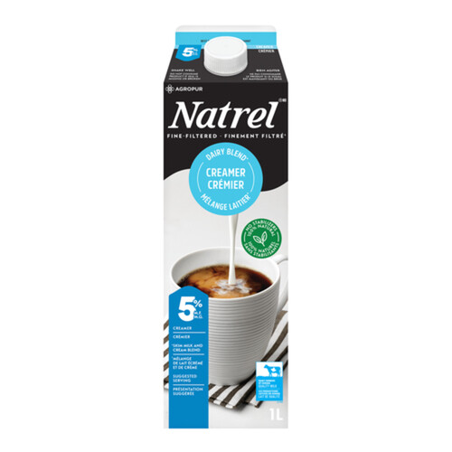 Natrel 5% Coffee Creamer Fine Filtered 1 L