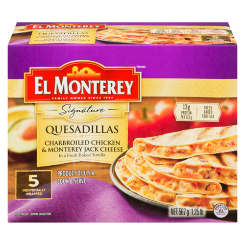 El Monterey Quesadilla Chicken Monterey Jack Cheese 2.27 kg (frozen)