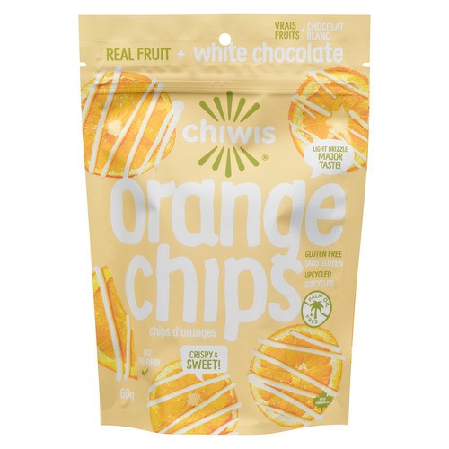 Chiwis Orange Chips Real Fruit + White Chocolate 60 g