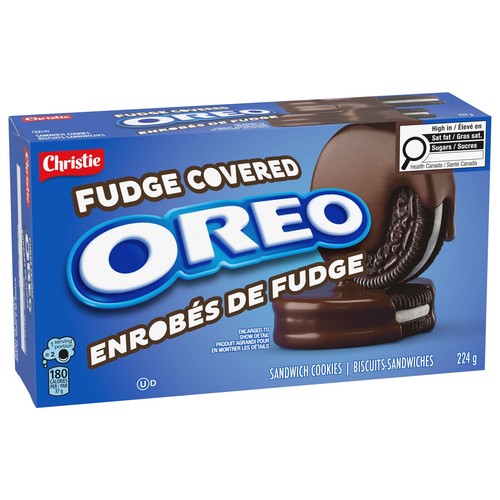 Christie Oreo Sandwich Cookies Fudge Covered 224 g