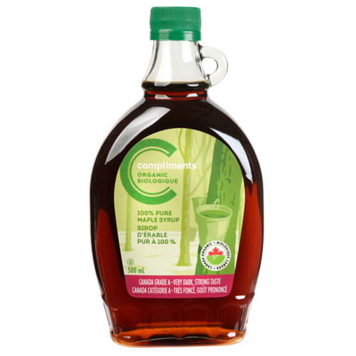 Compliments Organic Very Dark Maple Syrup 500 ml