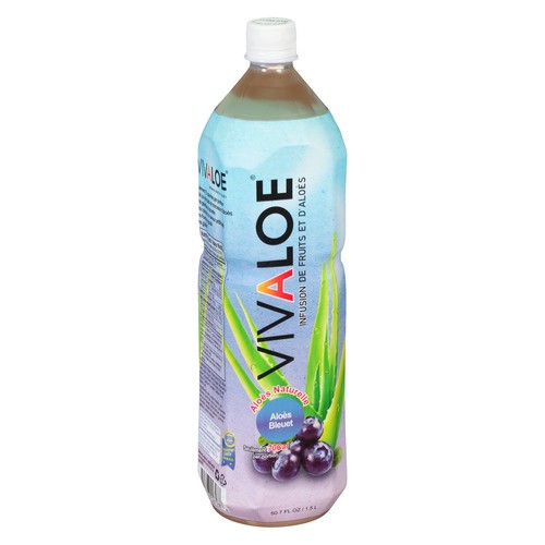 Vivaloe Real Alovera Drink Blueberry 1.5 L (bottle)