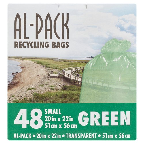 Al-Pack Recycling Bag Green Small 48 Bags