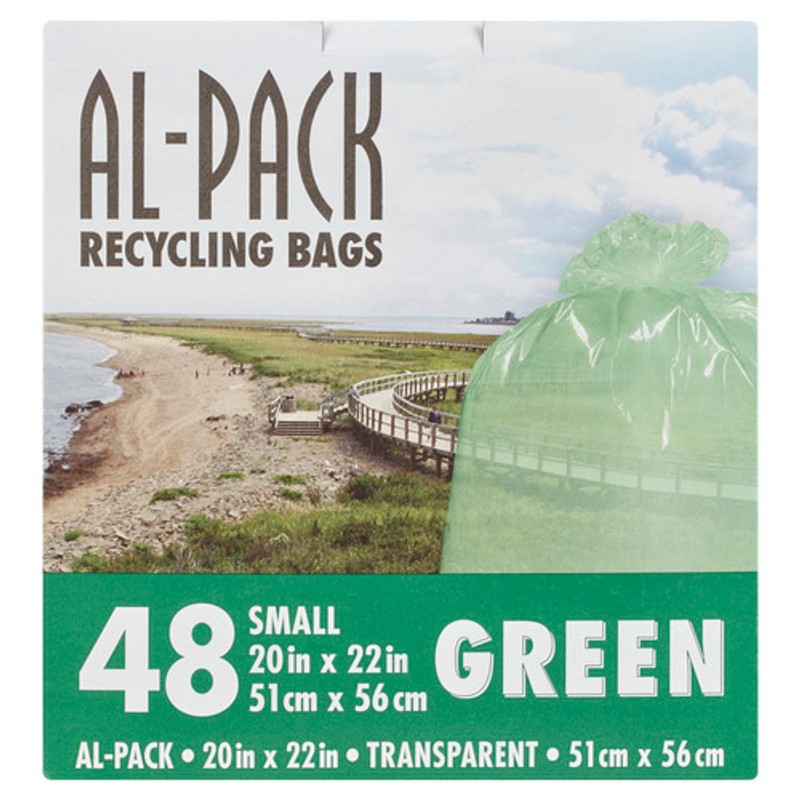 Al-Pack Recycling Bag Green Small 48 Bags - Voilà Online Groceries & Offers