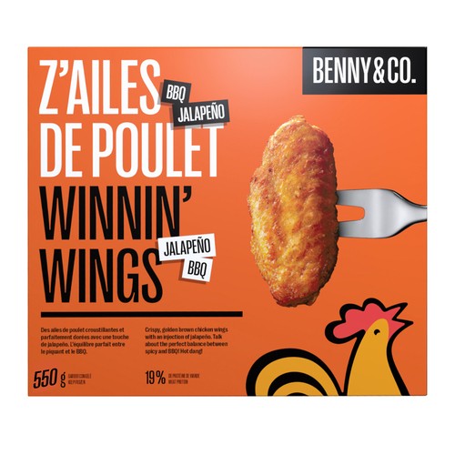 Benny&Co. Frozen Chicken Wings BBQ Jalapeno 550 g