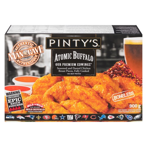 Pinty's Man Cave Atomic Frozen Buffalo Chicken 900 g
