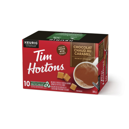 Tim Hortons Caramel Hot Chocolate 10 K-Cups 180 g