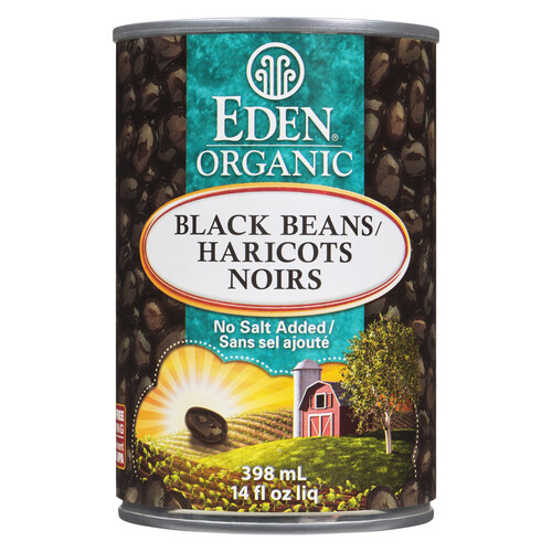 Eden Organic Gluten-Free Black Beans No Salt Added 398 ml