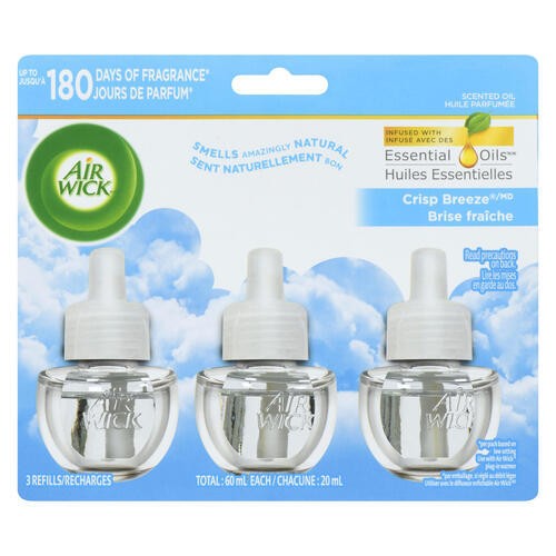 Air Wick Scented Oil Refills Crisp Breeze 3  x 20 ml