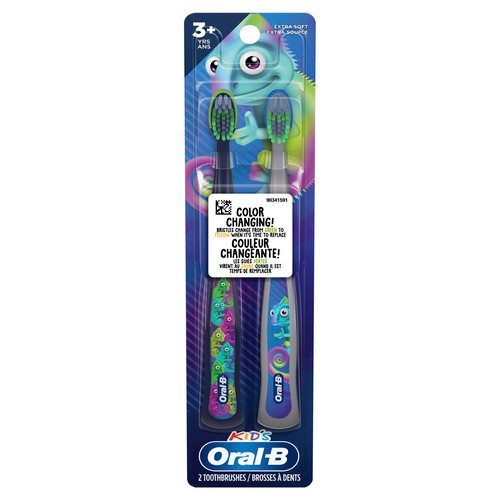 Oral-B Kids Extra Soft Chameleon Colour Changing Toothbrushes 2 EA