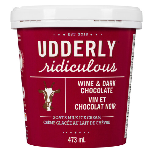 Udderly Ridiculous Ice Cream Wine And Dark Chocolate 473 ml