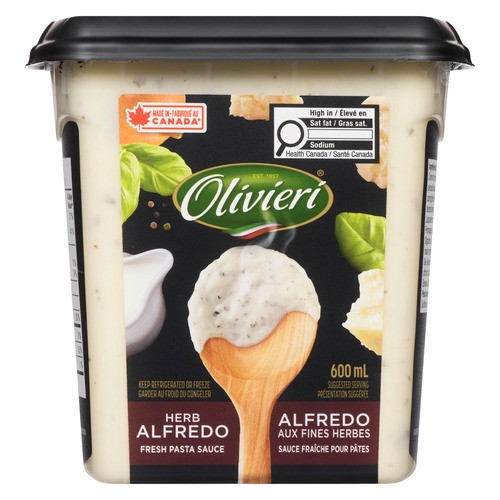 Olivieri Pasta Sauce Herb Alfredo 600 ml