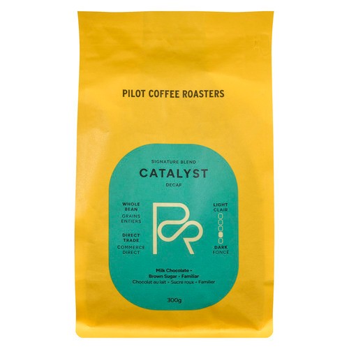 Pilot Coffee Roasters Whole Bean Coffee Signature Blend Catalyst Decaf 300 g